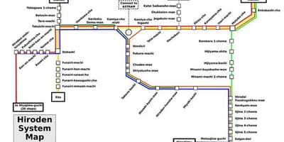 Mapa Hiroszimy